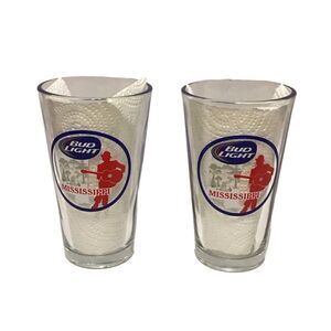 Bud Light Mississippi Pint Glasses